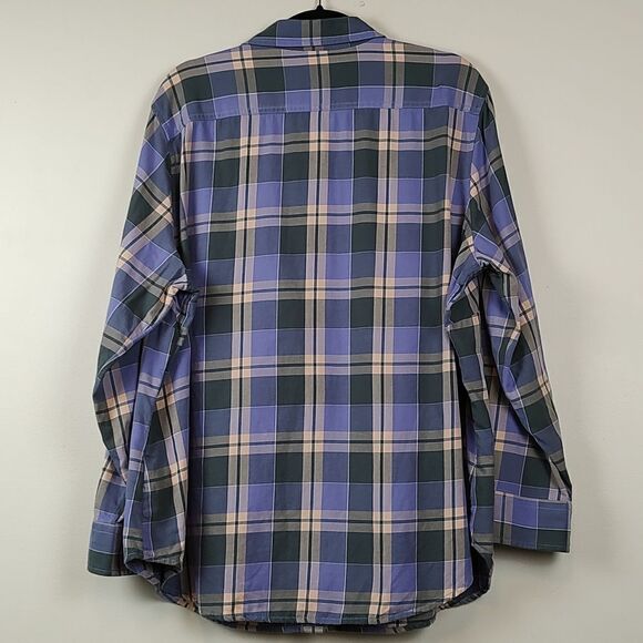 Ralph Lauren Plaid Cotton Twill Roll Tab Sleeve Button Front Shirt Size 2X - Picture 9 of 13